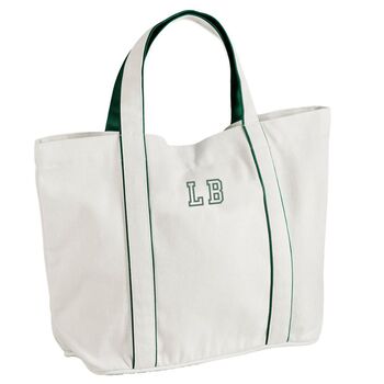 Embroidered Initials Beach Bag, 5 of 6