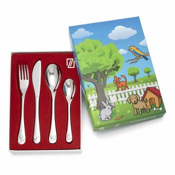 Childrens Cutlery Set Gift Boxed Stainless Steel, 10 of 12