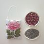 Lavender Sachet With Pink Peony Print Hanging Decorative Gift, thumbnail 2 of 5