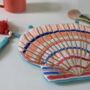 Embroidered Coral Shell Bag, thumbnail 5 of 6
