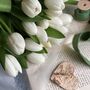 Wrapped Cut White Fresh Tulips, thumbnail 9 of 10