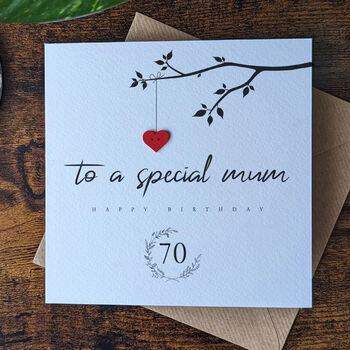 Personalised 70th Birthday Card For Special Mum, 3 of 4