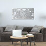 Contemporary Wooden Flower Pattern Wall Sculpture For Home Interiors, thumbnail 6 of 8