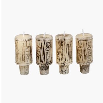 Set Of Four Wine Cork Candles, 4 of 4