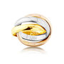 Russian Wedding Ring, 9ct Three Colour Gold, thumbnail 1 of 10