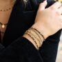Raven Black Spinel Stretch Bracelet Or Stack, thumbnail 1 of 5