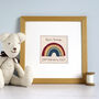 Personalised Rainbow New Baby Girl / 1st Birthday Card, thumbnail 4 of 11