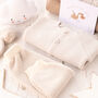 New Baby Pale Grey And Cream Knitted Outfit Gift Set, thumbnail 2 of 9