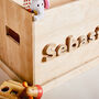 Personalised Wooden Toy Box, thumbnail 2 of 8