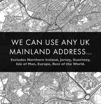 Favourite UK Location Map Print Custom Made, 4 of 12