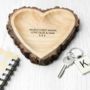 Personalised Carved Wooden Heart Dish, thumbnail 3 of 4