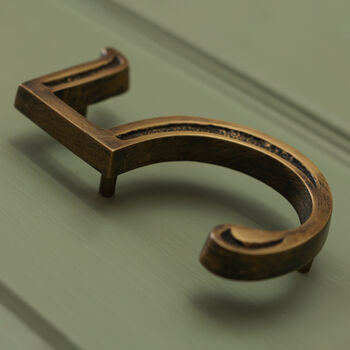 Premium Floating Engraved House Numbers In Heritage Finish, 12 of 12