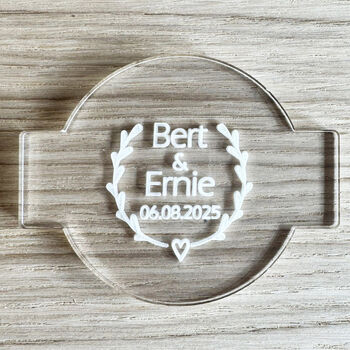 Personalised Wedding Cake Icing Debosser Tool, 3 of 6