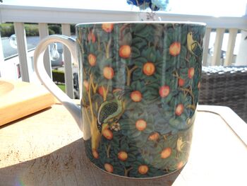 Jumbo Mug In William Morris Woodpecker Design, 9 of 11