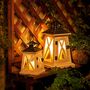 Candle Holder Decorative Lantern Distressed Wooden, thumbnail 3 of 9