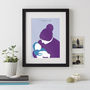 Child Silhouette Personalised Print, thumbnail 7 of 7