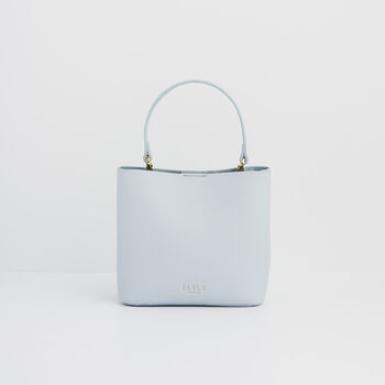 Emma Forget Me Not Blue Embroidered Bucket Bag, 4 of 8