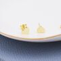 Sterling Silver Tiny Heart Earrings, thumbnail 2 of 12