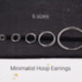 Sterling Silver Geometric Small And Large Circle Hoop Earrings, thumbnail 3 of 12