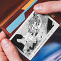 Personalised 11 Year Steel Map Location Wallet Card, thumbnail 1 of 5