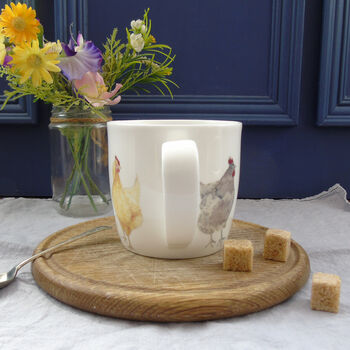 Fine Bone China Chickens And Forget Me Nots Easter Mug, 11 of 11