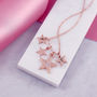 Diamante Star Charm Necklace, thumbnail 3 of 7