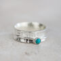 Sterling Silver Birthstone Spinner Ring, thumbnail 4 of 7