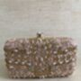 Pink Handcrafted Embroidered Rectangular Clutch Purse, thumbnail 4 of 10
