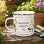 Personalised Garden Hq Enamel Mug, thumbnail 3 of 6