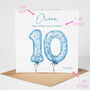 Personalised 10th Birthday Card, thumbnail 3 of 4