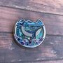 Shaker Whale Enamel Pin – Glitter Quicksand Ocean Bubbles, thumbnail 5 of 5