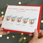 Personalised Sloth Family Christmas Cards, thumbnail 2 of 3