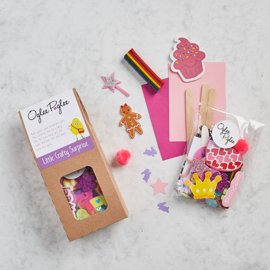 girls craft party bags by oglee poglee