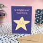 A Bright Star Was Born New Baby Card, thumbnail 1 of 4