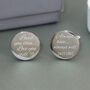 Personalised Round Cufflinks, thumbnail 1 of 5