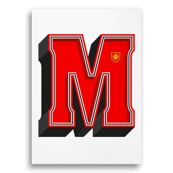 Manchester, A To Z Football Prints And Posters, 4 of 6