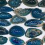 Calligraphy Agate Place Setting In Blue, thumbnail 1 of 2