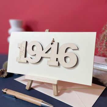 Personalised 80th Birthday 1946 Year Card, 2 of 11