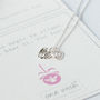 Angel Wings Sterling Silver Christmas Necklace, thumbnail 2 of 9