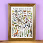 Meadow Wildlife Of Britain Wildlife Print, thumbnail 1 of 9