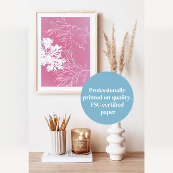 Pink Seaweed Art Print, 2 of 6