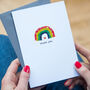Thank You Rainbow Card Can Be Personalised, thumbnail 1 of 3
