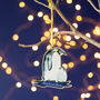 Personalised Family Wooden Christmas Card And Bauble, thumbnail 9 of 9