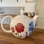 Personalised Peony And Hydrangea Teapot, thumbnail 1 of 3
