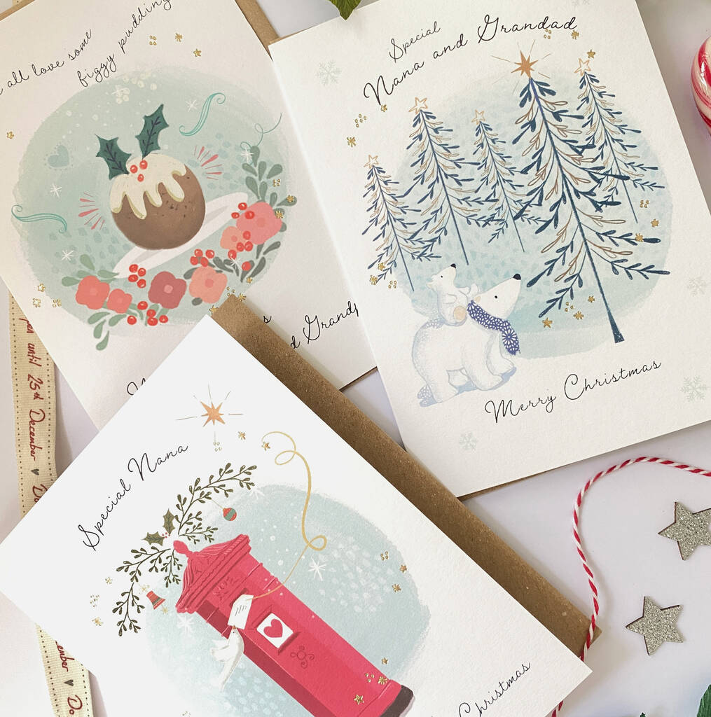 Luxury Christmas Card Pack Mix And Match By Emma Bryan Design