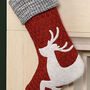 Personalised Chunky Knitted Christmas Stockings, thumbnail 7 of 8