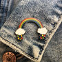Bright Rainbow Pin Badge, thumbnail 1 of 6