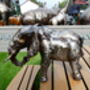 Elephant One Foot Metal Sculpture, thumbnail 8 of 8