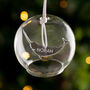 Personalised Narwhal Glass Dome Bauble, thumbnail 2 of 4