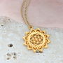 Gold Plated Seed Of Life Talisman Necklace, thumbnail 3 of 8
